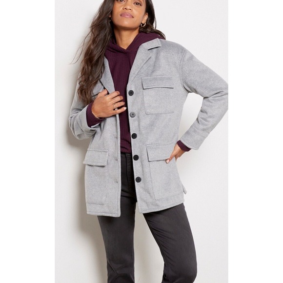 Sanctuary Jackets & Blazers - Sanctuary‎ Fisher Car Coat Gray Womens Small Evereve Jacket New